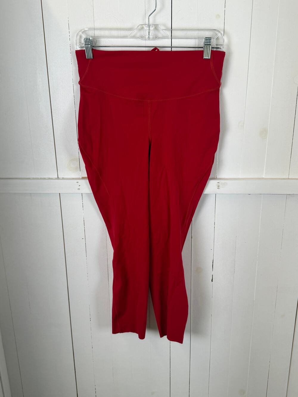 Lululemon Red Capri Leggings Size 10 Nylon Women's